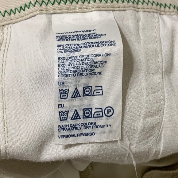 Tommy Hilfiger Khakis/Chinos Beige Women Size 12 Ankle Slit Hem 2 Front Pockets - Picture 9 of 11